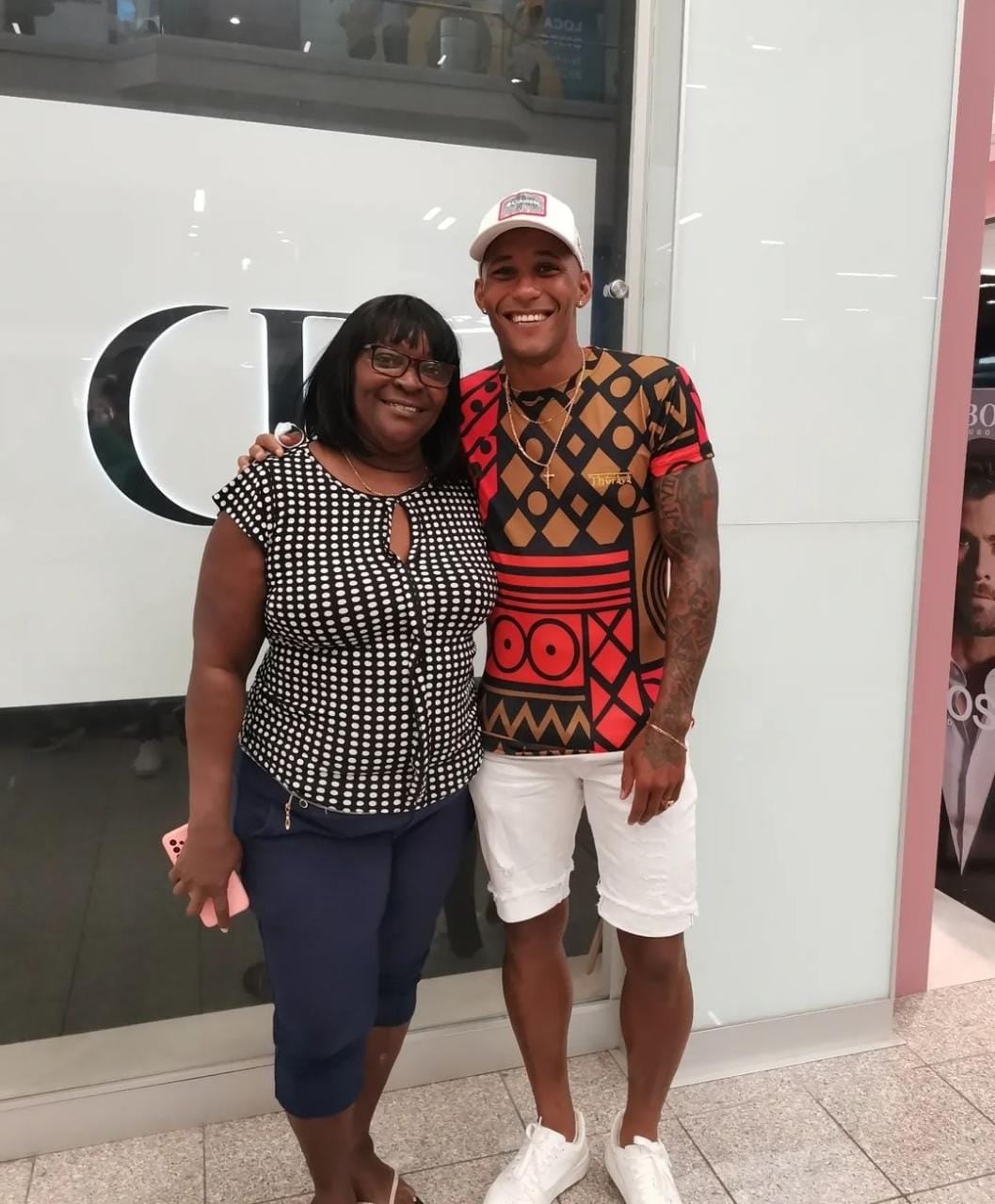 Jeykel Venegas y su familia