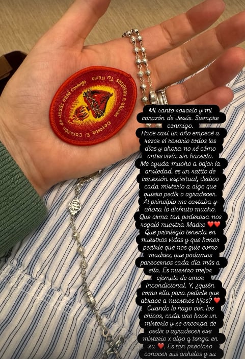 Carolina Jaikel compartió con sus seguidores el refugio espiritual con el que afronta el cáncer.