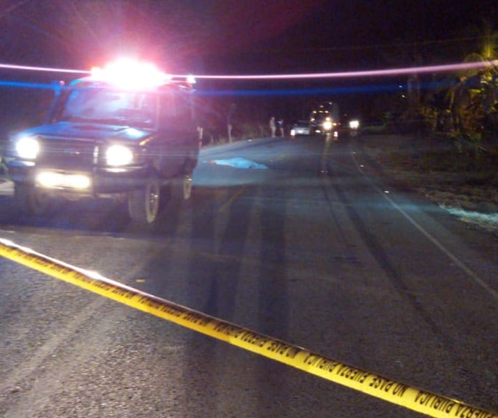 Fallecido por atropello en Buenos Aires de Puntarenas. Foto cortesía.