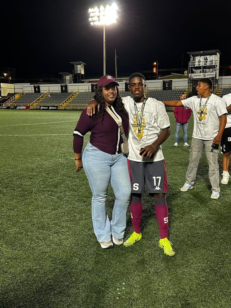 Johnny Myrie, delantero del Deportivo Saprissa. Cortesía Johnny Myrie.