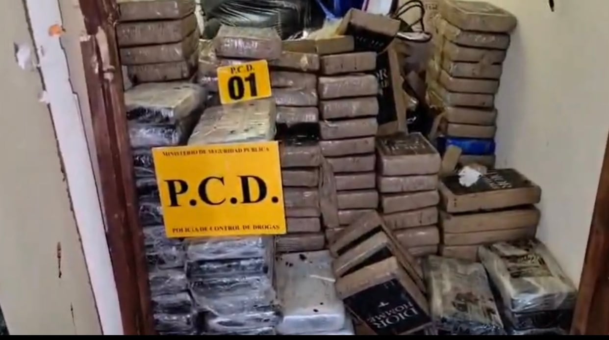 La Policía encontró 312 kilos de cocaína en una casa