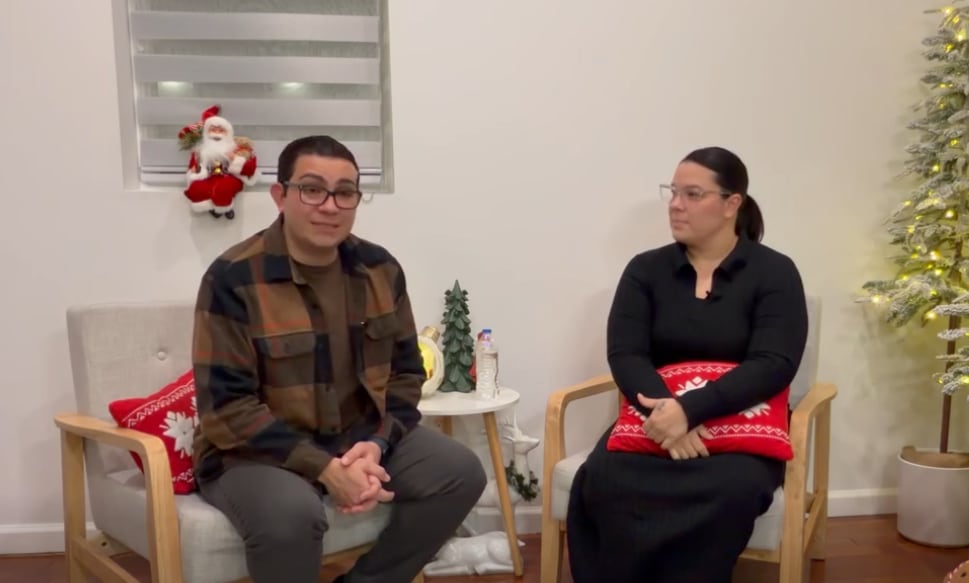 Elías Alvarado y su esposa Tania Mata.