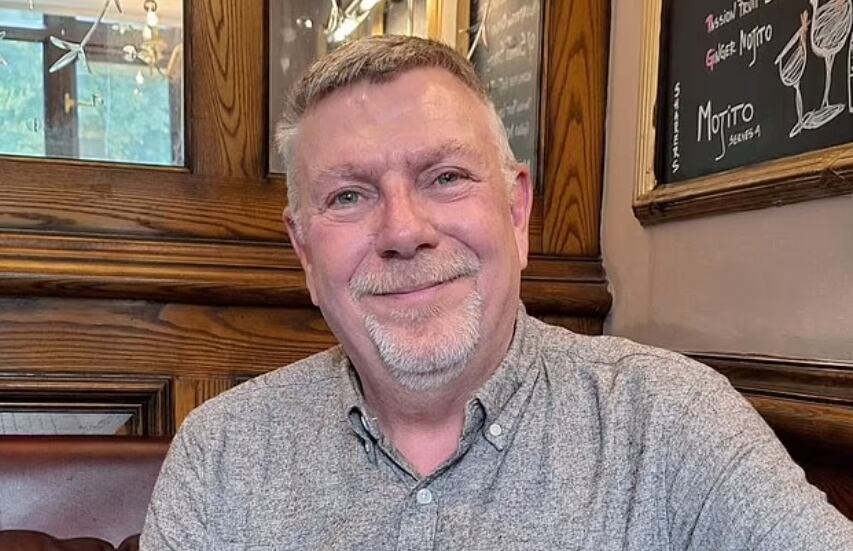 Brian, hombre con cáncer de mama. Foto: Daily Mail