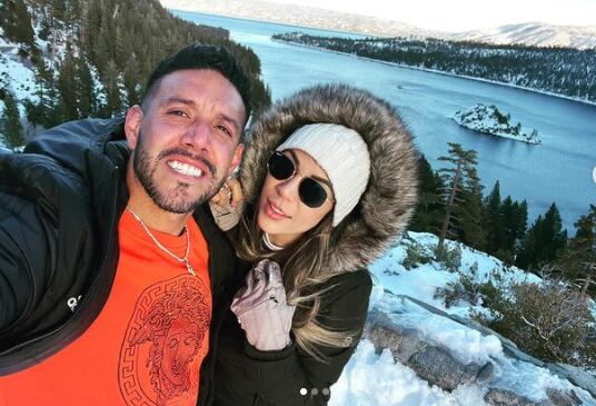 Leo Moreira en la nieve