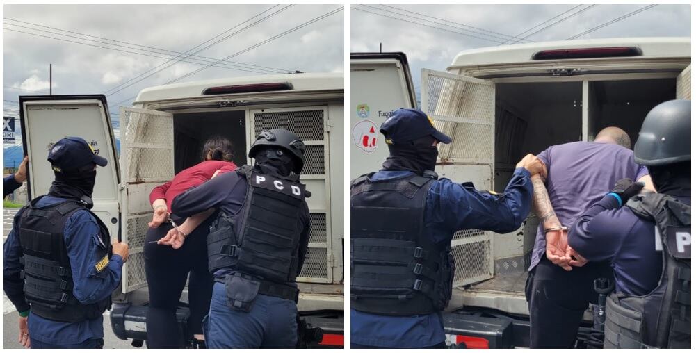 El supuesto líder y su pareja fueron detenidos este martes. Foto MSP.