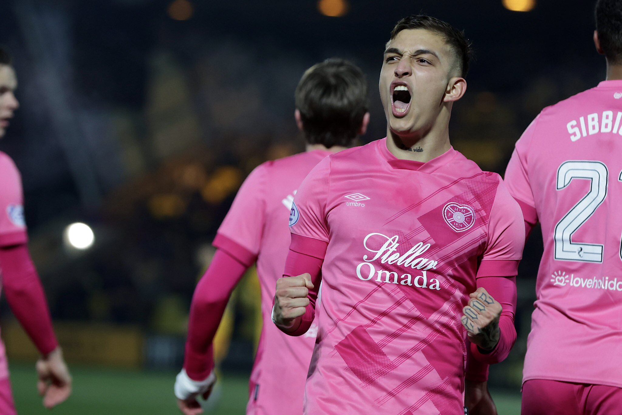 Kenneth Vargas anotó su tercer gol con el Heart of Midlothian. Foto: Twitter Hearts