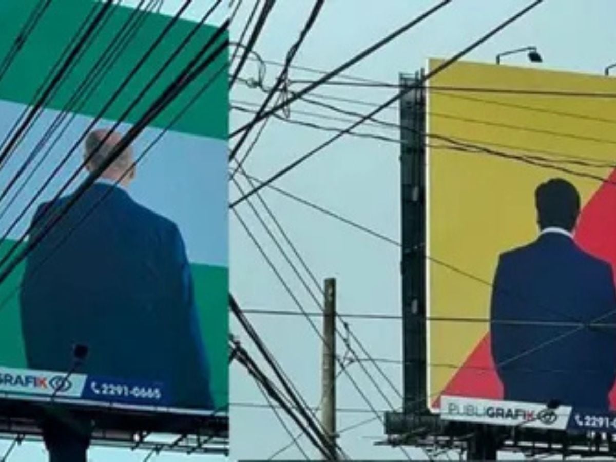 Durantes las elecciones del 2022, una vallas similares dieron mucho de qué hablar. Foto: Archivo.