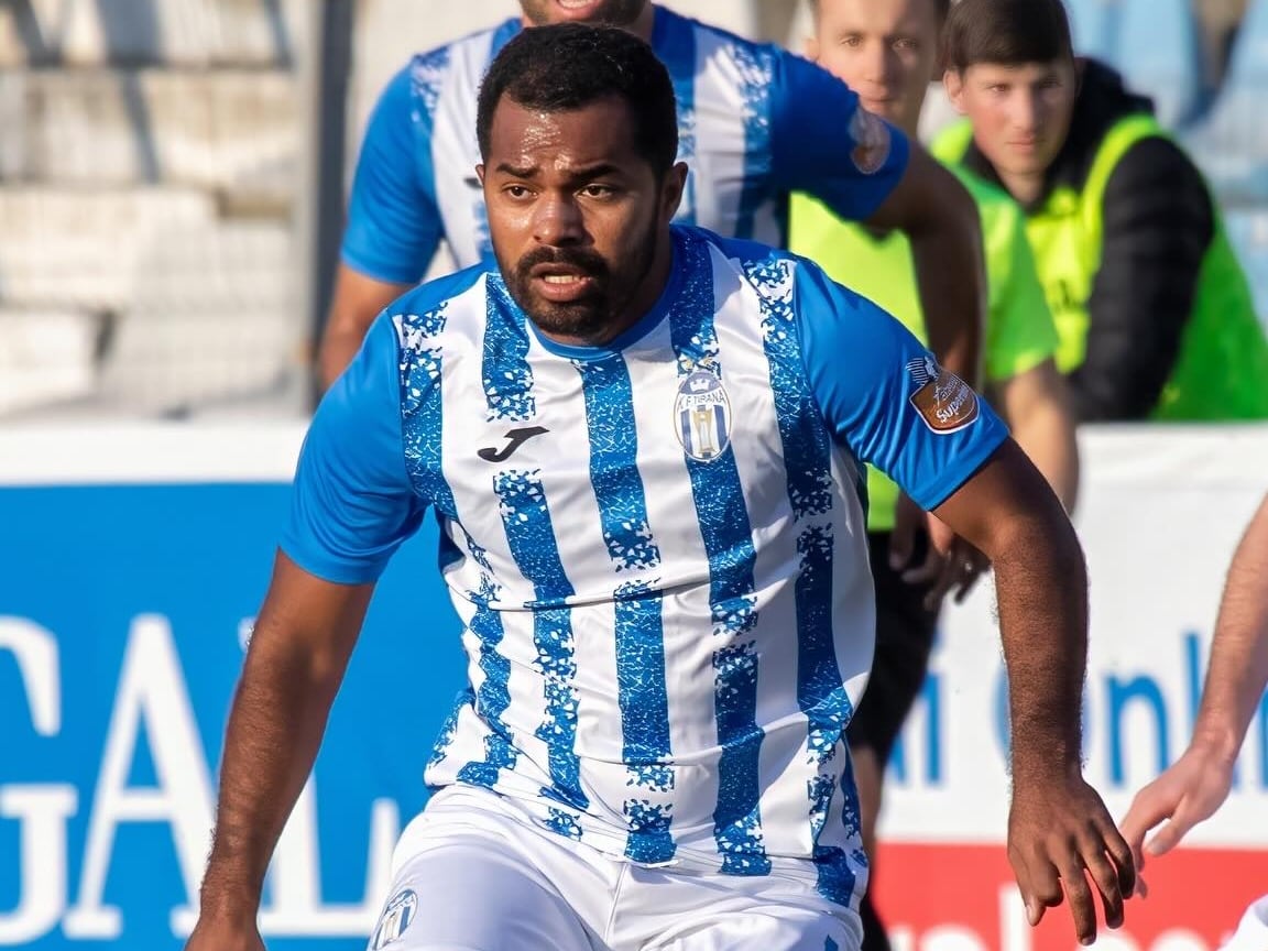 Freddy Álvarez marcó con su equipo el Tirana de Albania.