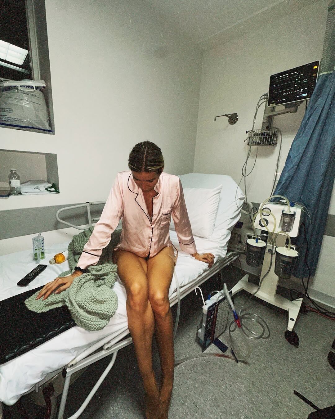 Leonara Jimenéz en el hospital