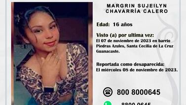 Ayude a dar con paradero de adolescente que tiene dos días desaparecida