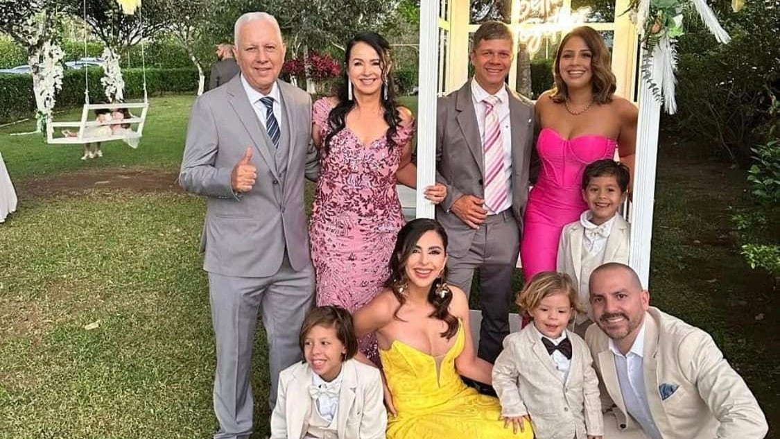 Everardo Herrera y su familia