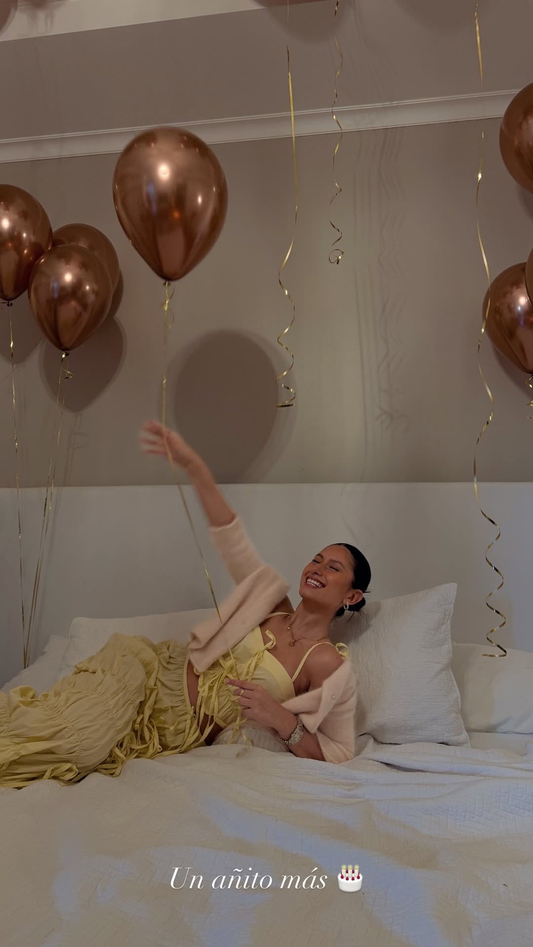 La cantante Fátima Pinto llegó este miércoles a los 26 años.