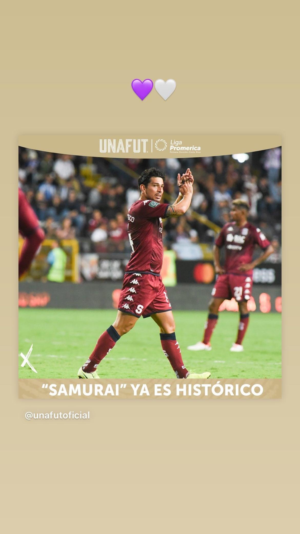 Rodríguez se mostró muy feliz por el reconocimiento con el Saprissa.