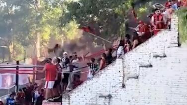 Gradas del estadio de Comercio Central Unidos se caen con todo y aficionados