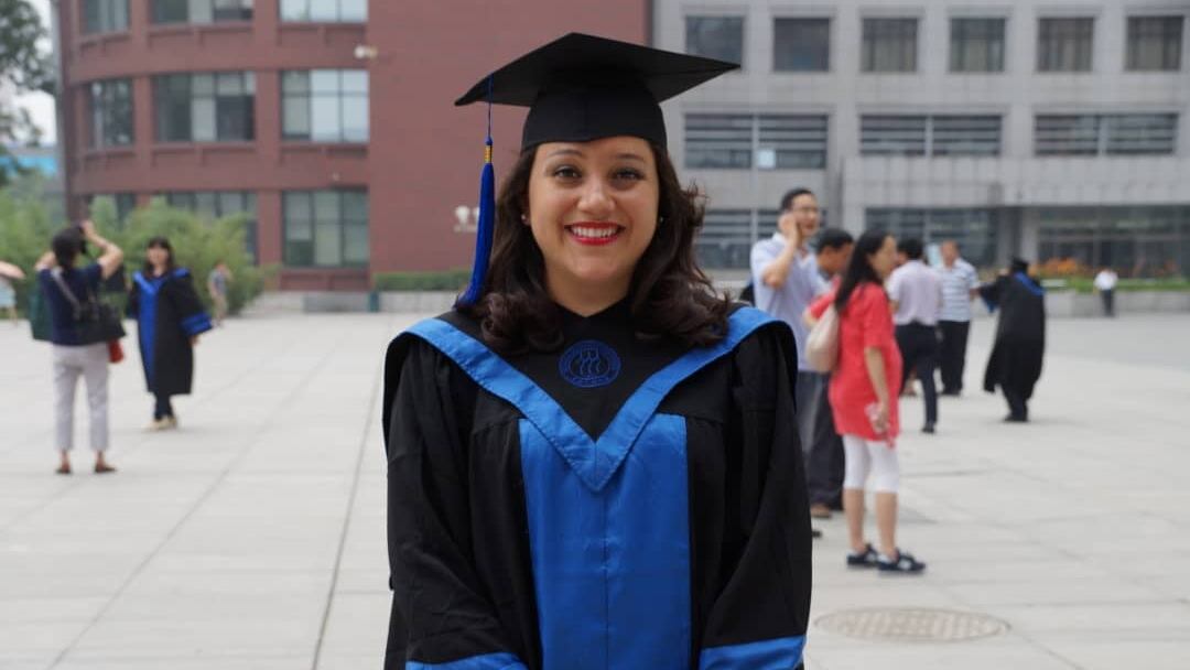 Andrea Mena es una tica que vive en China y ya recibió la primera dosis contra el covid-19