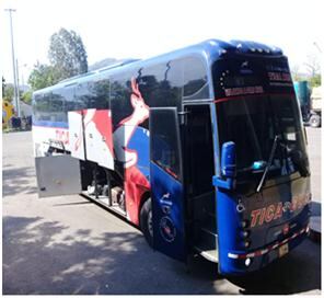 Chofer costarricense detenido en El Salvador por tráfico de drogas e intentar sobornar a un oficial. Foto Fiscalía de El Salvador