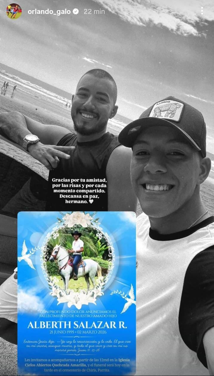 Orlando Galo sufrió la pérdida de un amigo cercano
