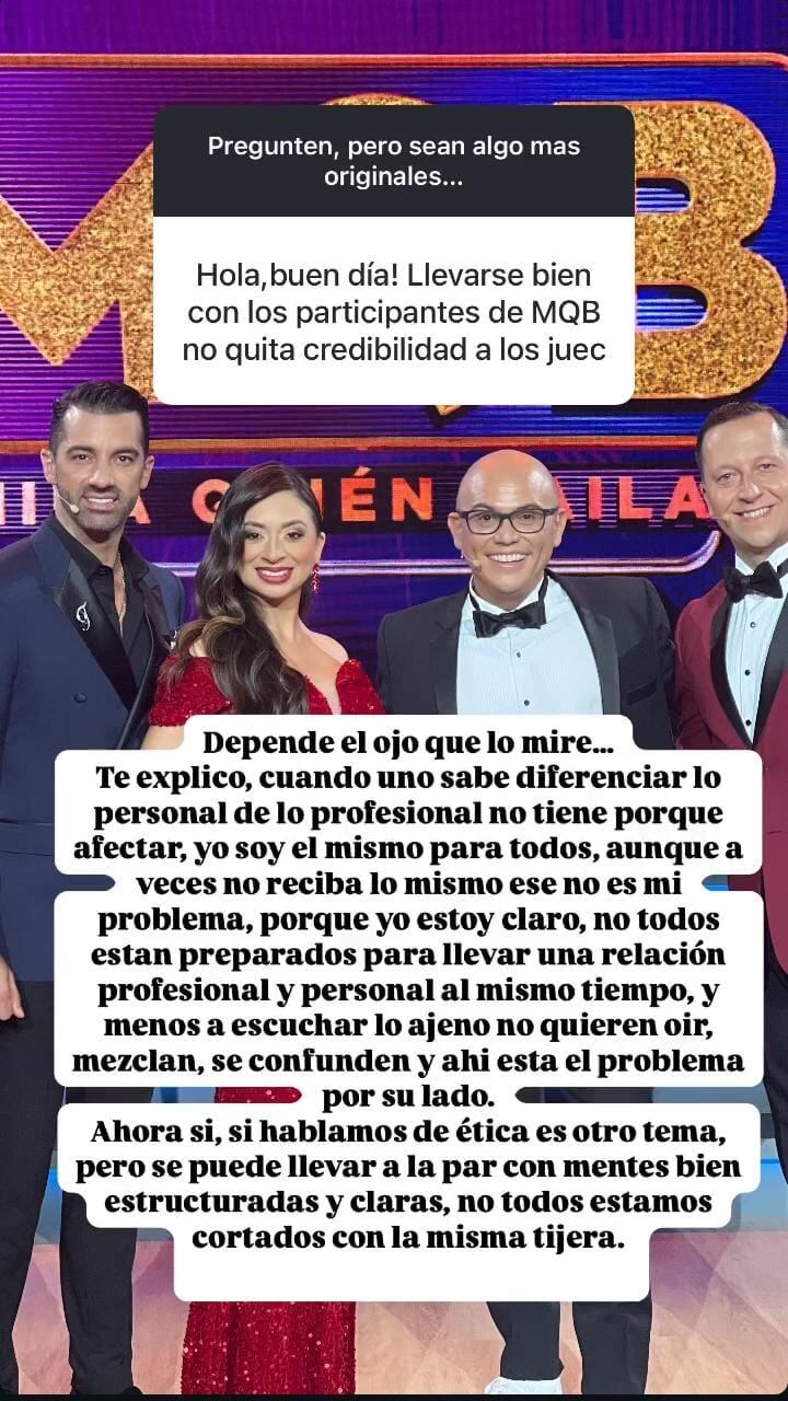 Toni Costa tiró con todo a sus compañeros de Mira quién baila
