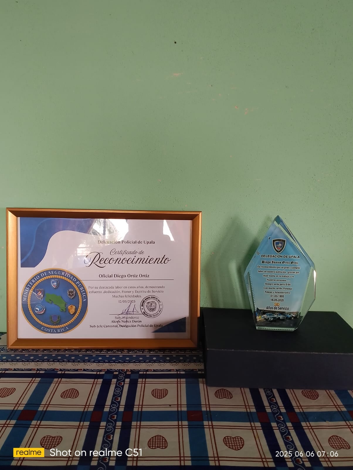 Diego Ortiz, exoficial de Fuerza Pública. Foto cortesía.