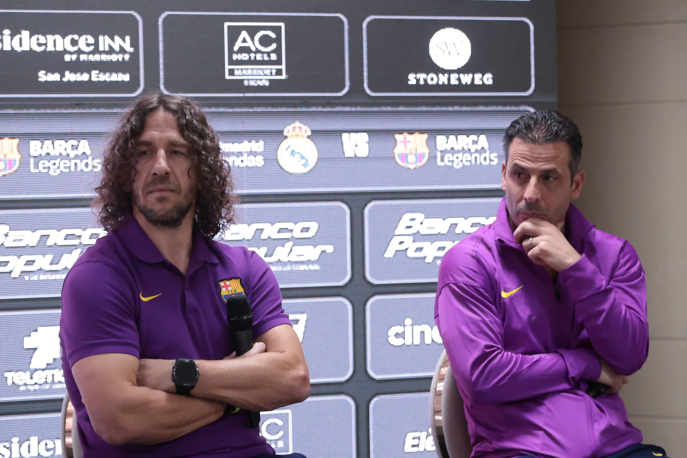 06/02/2026/ conferencia de prensa del evento Leyendas CR donde ex jugadores del Real Madrid y el Barcelona / Foto John Durán