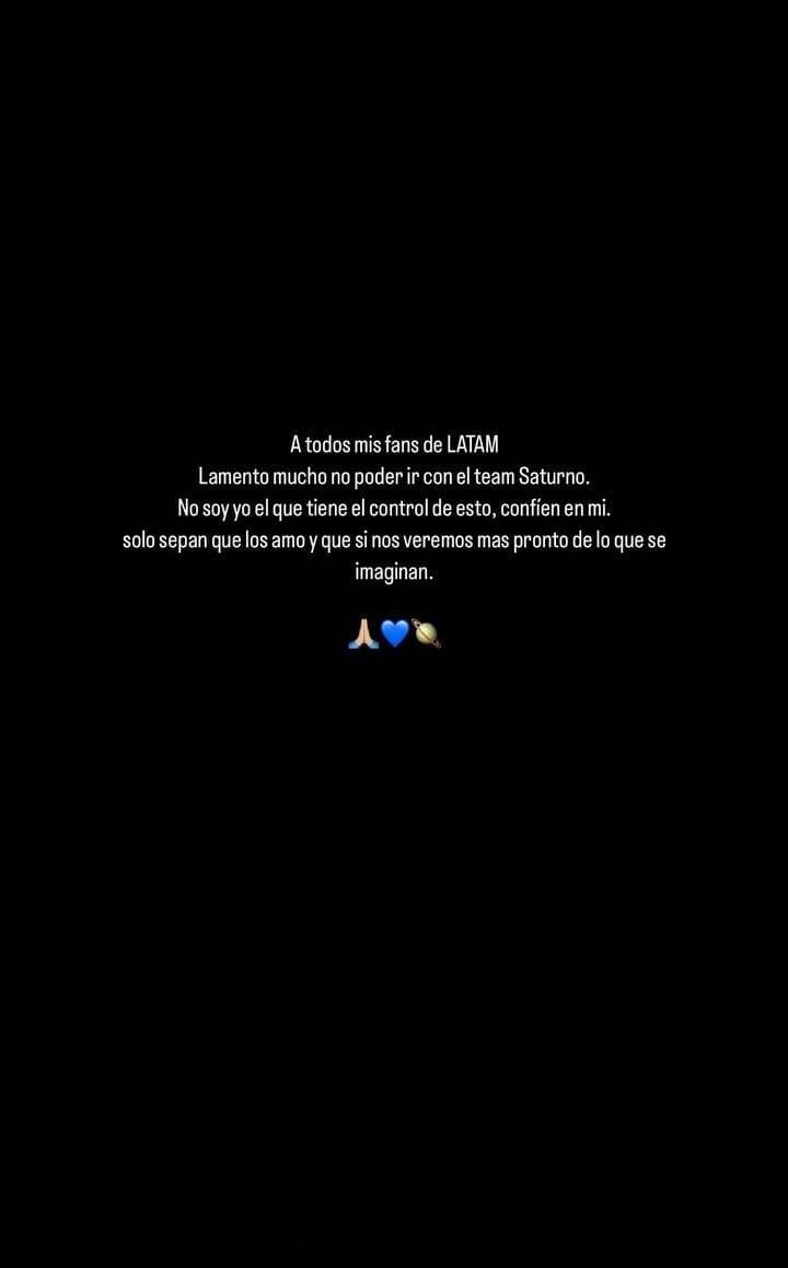 Esta fue la disculpa que compartió Rauw Alejandro en sus redes