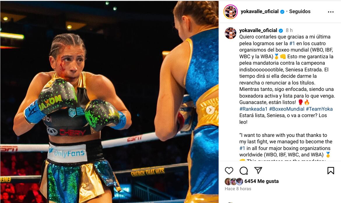 Yokasta Valle, Seniesa Estrada, boxeo femenino