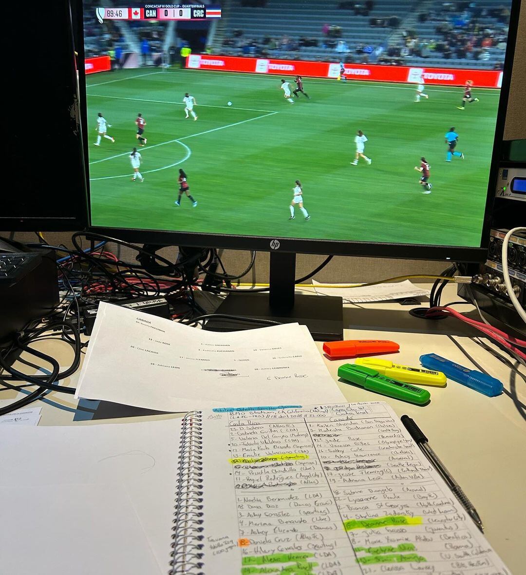 Daniel Murillo en el set de ESPN Argentina