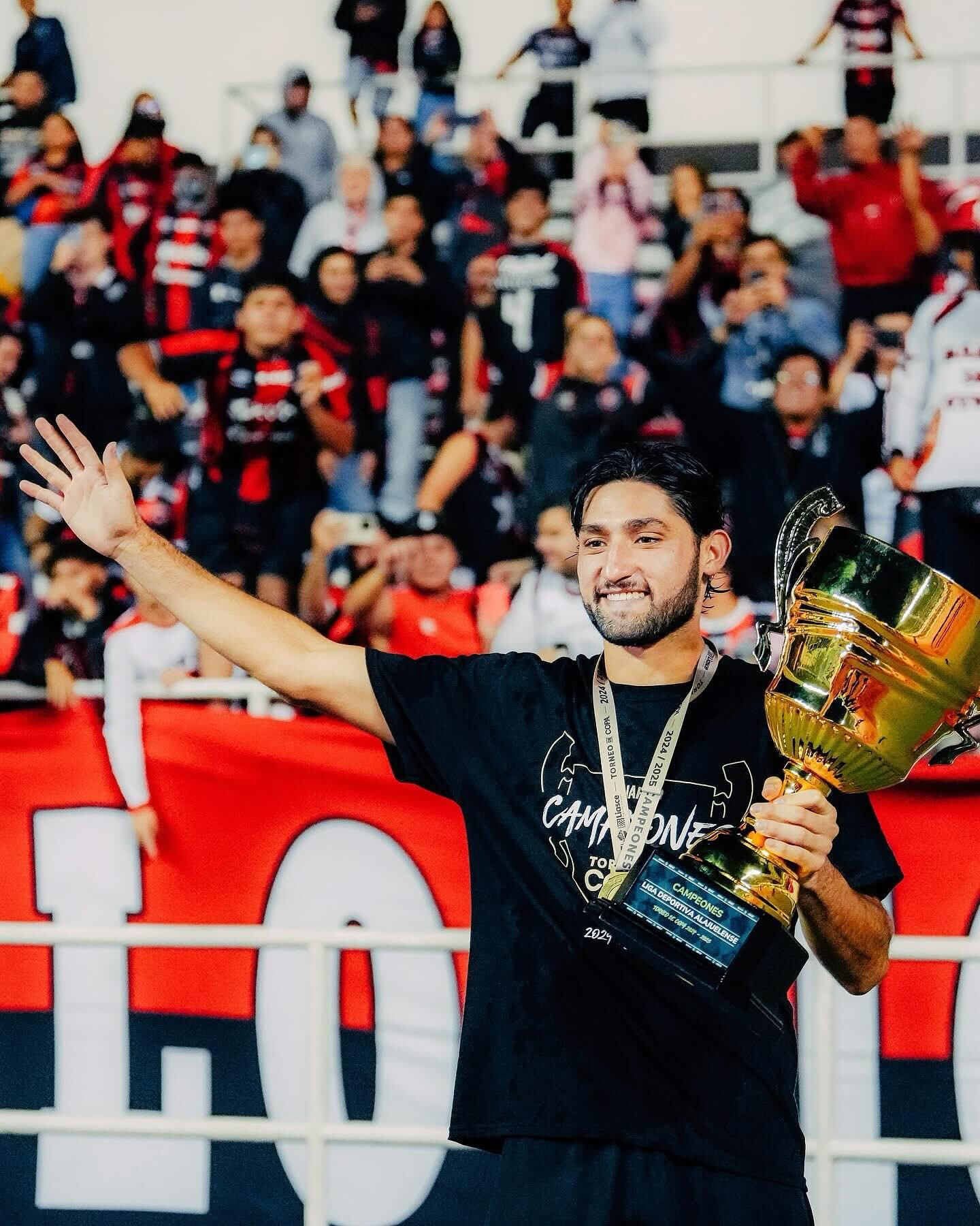 Aarón Salazar jugó su primera final con la camisa de Liga Deportiva Alajuelense.