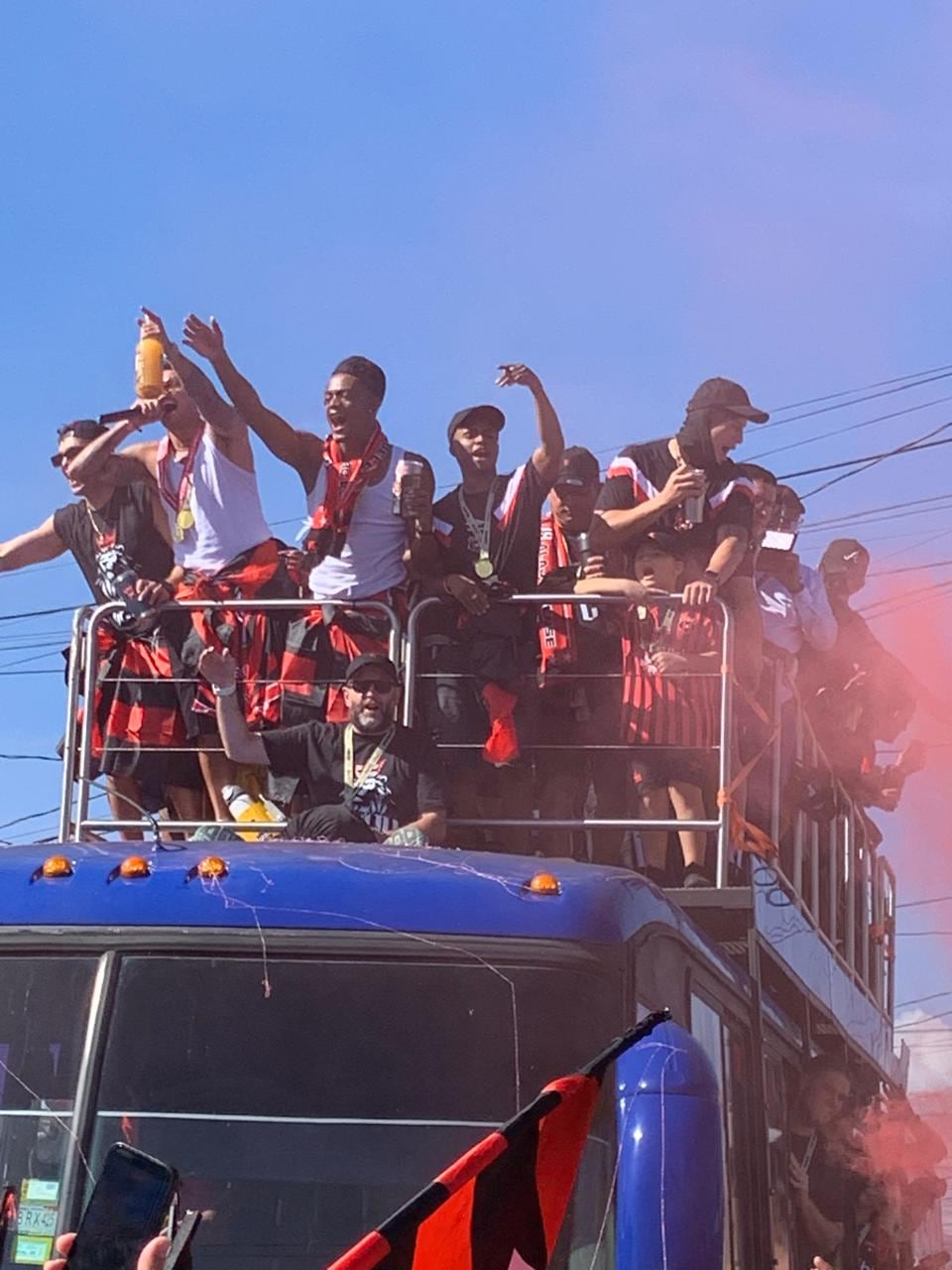 Celebración título Alajuelense, Calle Ancha Alajuela.