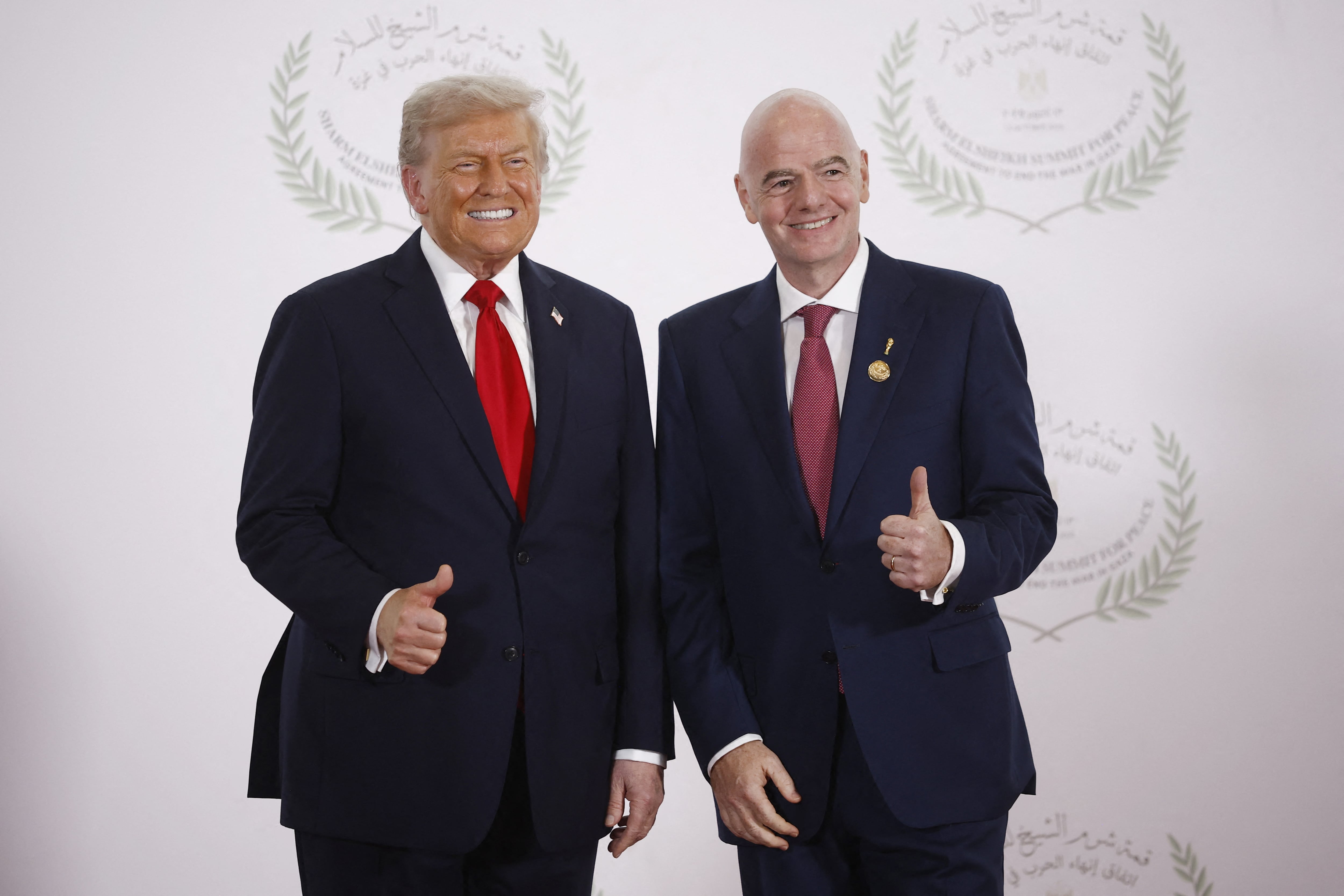 Donald Trump y Gianni Infantino
