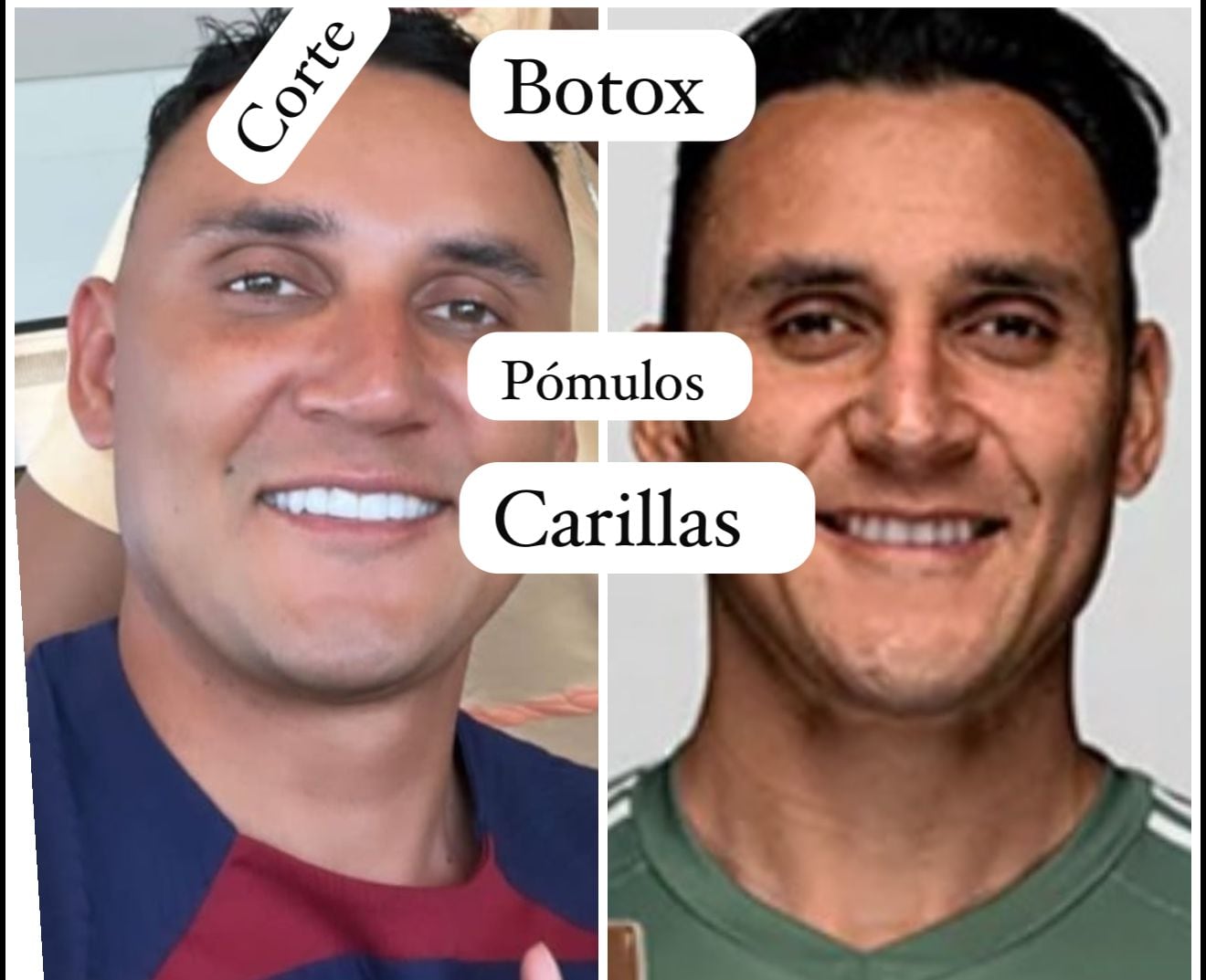 Keylor Navas, portero de la Selección Nacional y el doctor Eric Rojas.