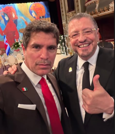 El actor mexicano Eduardo Verástegui está en Costa Rica tras ser invitado al Traspaso de Poderes.