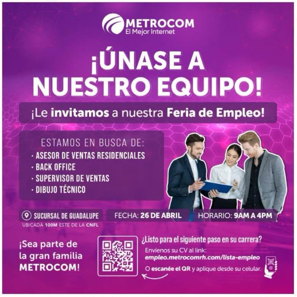 Metrocom Metrocom ofrece variedad de puestos de trabajo, acá le contamos cómo ...