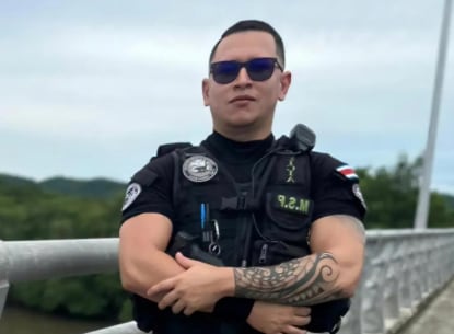 Jeison Mayorquín Rodríguez, de 29 años, Policía que murió durante entrenamiento en Murciélago, Guanacaste. Foto: Tomada de redes sociales