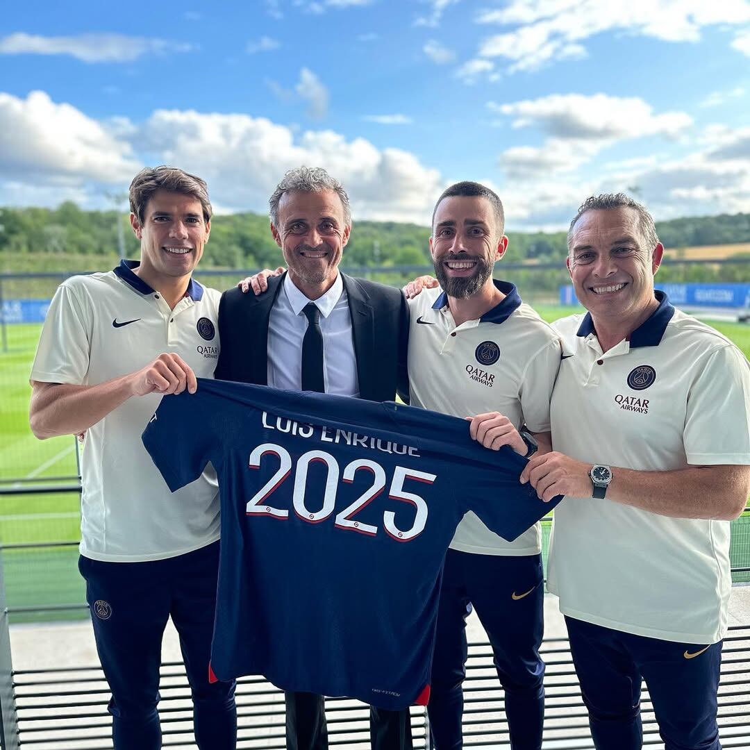 Rafel Pol es uno de los asistentes de Luis Enrique en el PSG. Instagram Rafel Pol.