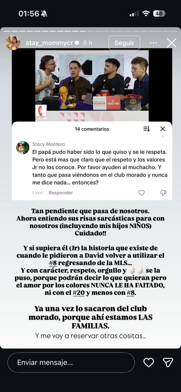 Esposa de David Guzmán hizo fuerte descargo en redes sociales