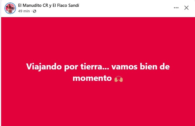 Un mensaje que publicó Johan Sandí Fernández, El Manudito tiene a todo el mundo con el Jesús en la boca