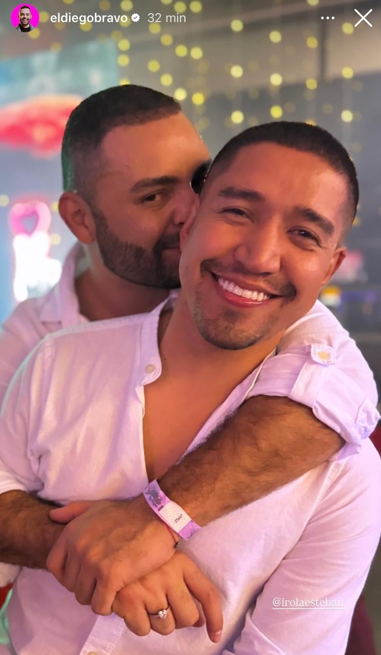 Diego Bravo se encontró a su exnovio en fiesta de productora de canal 7 y ¿adivinen qué?
