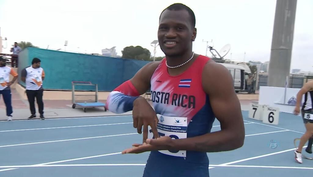 Sherman Gúity, 100 metros planos, Gran Prix Dubai