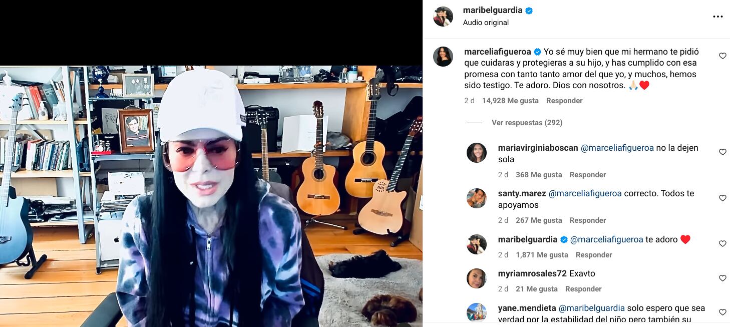 La hermana de Julián Figueroa, Joana Marcelia Figueroa Espín, eligió su bando en el conflicto que enfrenta a Maribel Guardia con su exnuera y viuda de su único hijo, Imelda Garza.