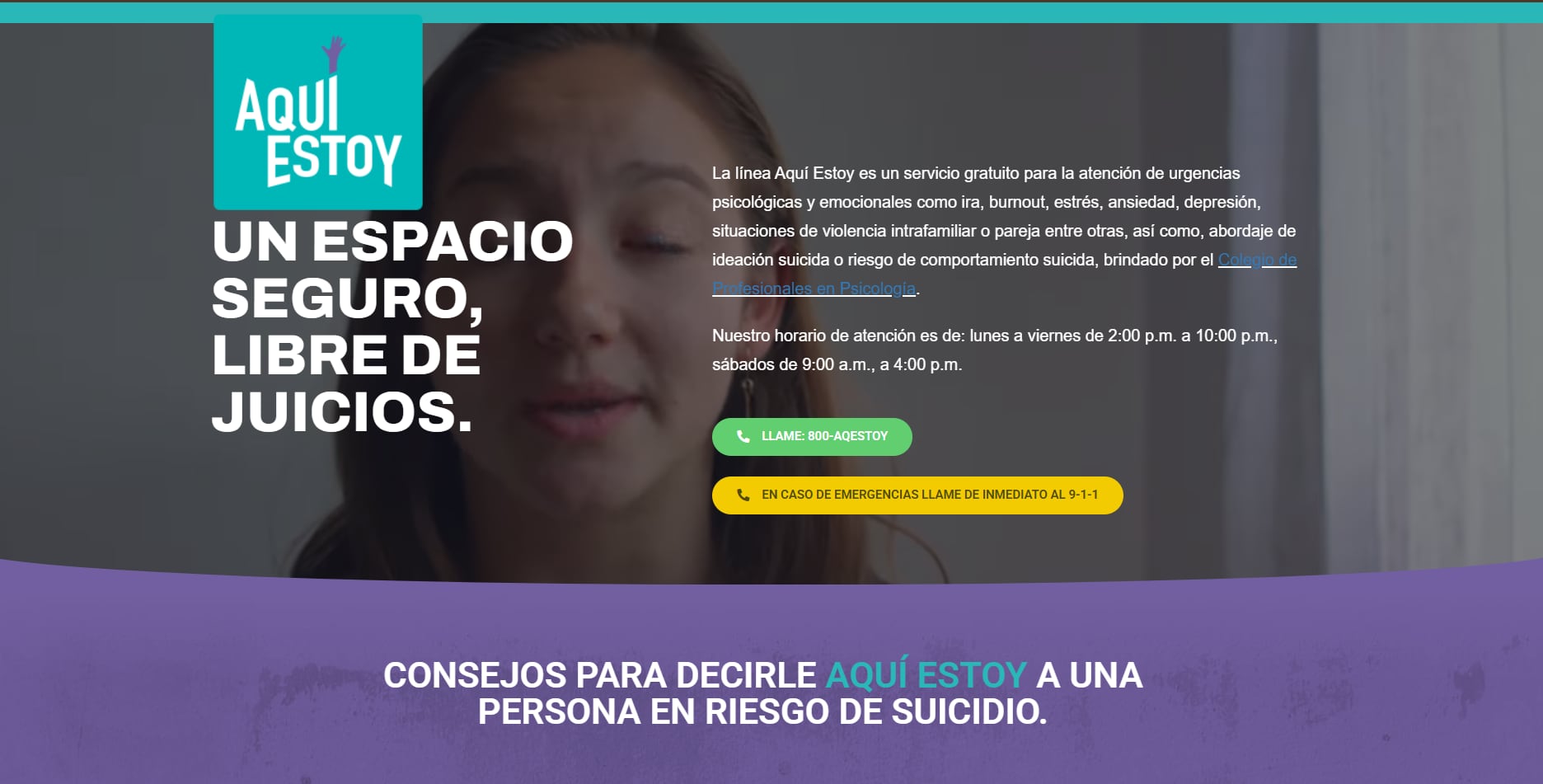 La línea se encuentra desbordada, debido a la gran cantidad de llamadas que ingresan.