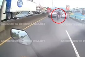 Video revela cómo ocurrió el accidente en el que murió joven motociclista en la General Cañas