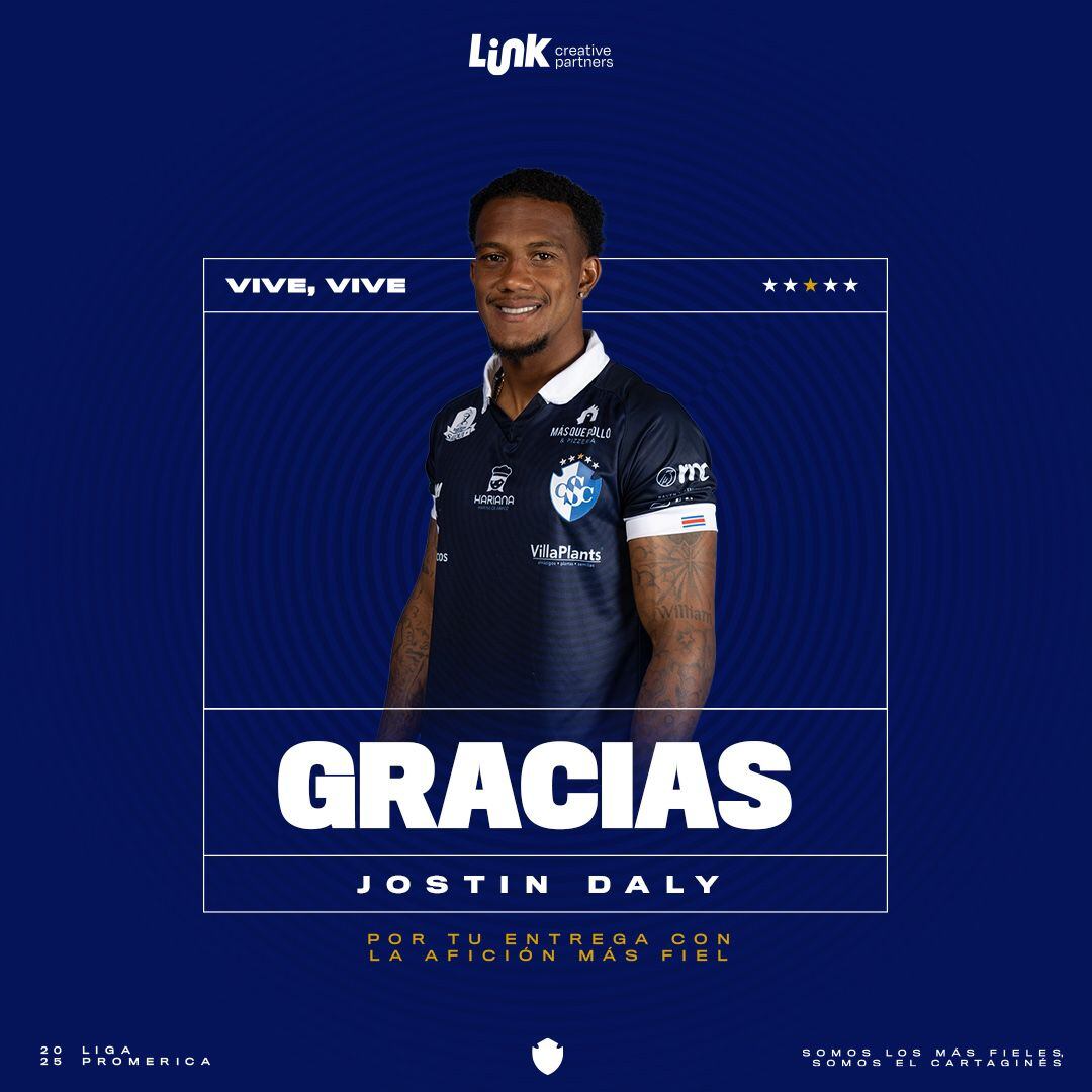 Los jugadores Kevin Espinoza y Jostin Daly quedan fuera del Cartaginés. Prensa CSC.