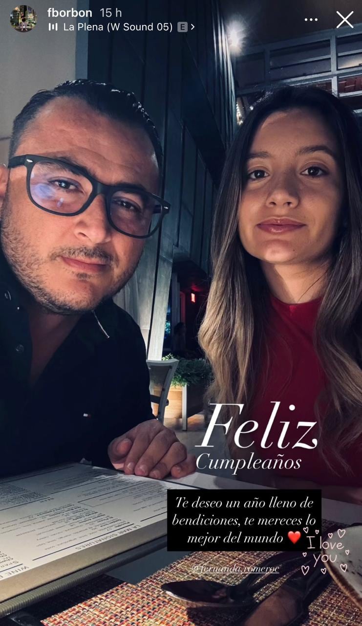 Fabián Borbón gritó su amor con periodista de Monumental en una fecha muy especial