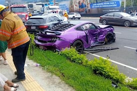Video revela cómo ocurrió choque en el que Mustang que vendían en ¢60 millones quedó despedazado