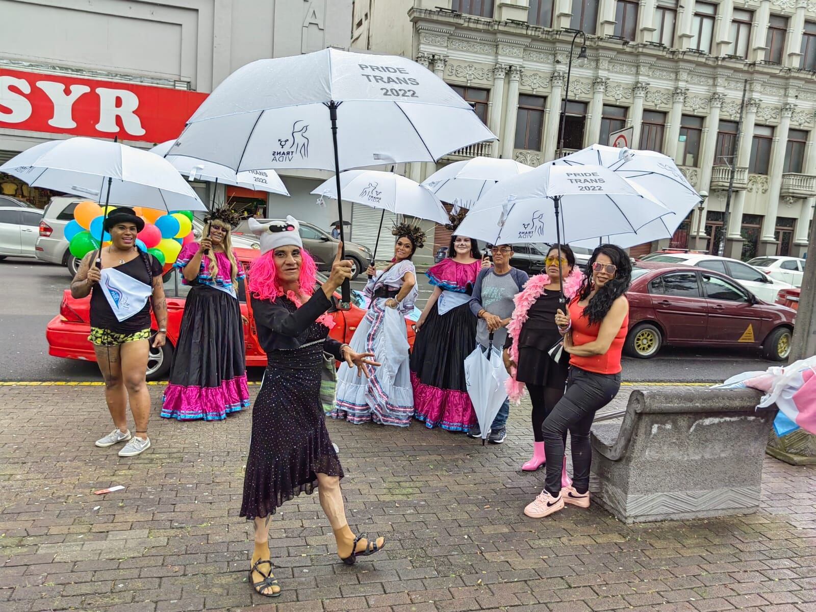 Marcha de la comunidad trans que se llevó a cabo en el centro de San José. Eduardo Vega.