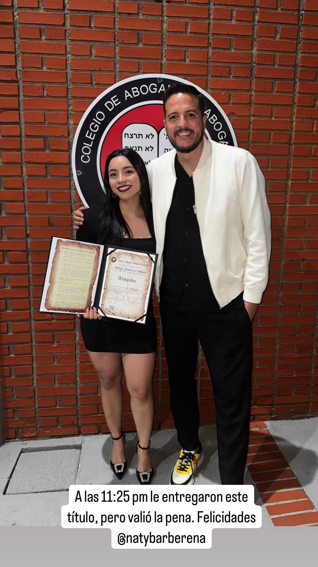 Max Barberena sacó pecho este miércoles al presumir muy orgulloso el gran logro que obtuvo su hija mayor, Nathaly.