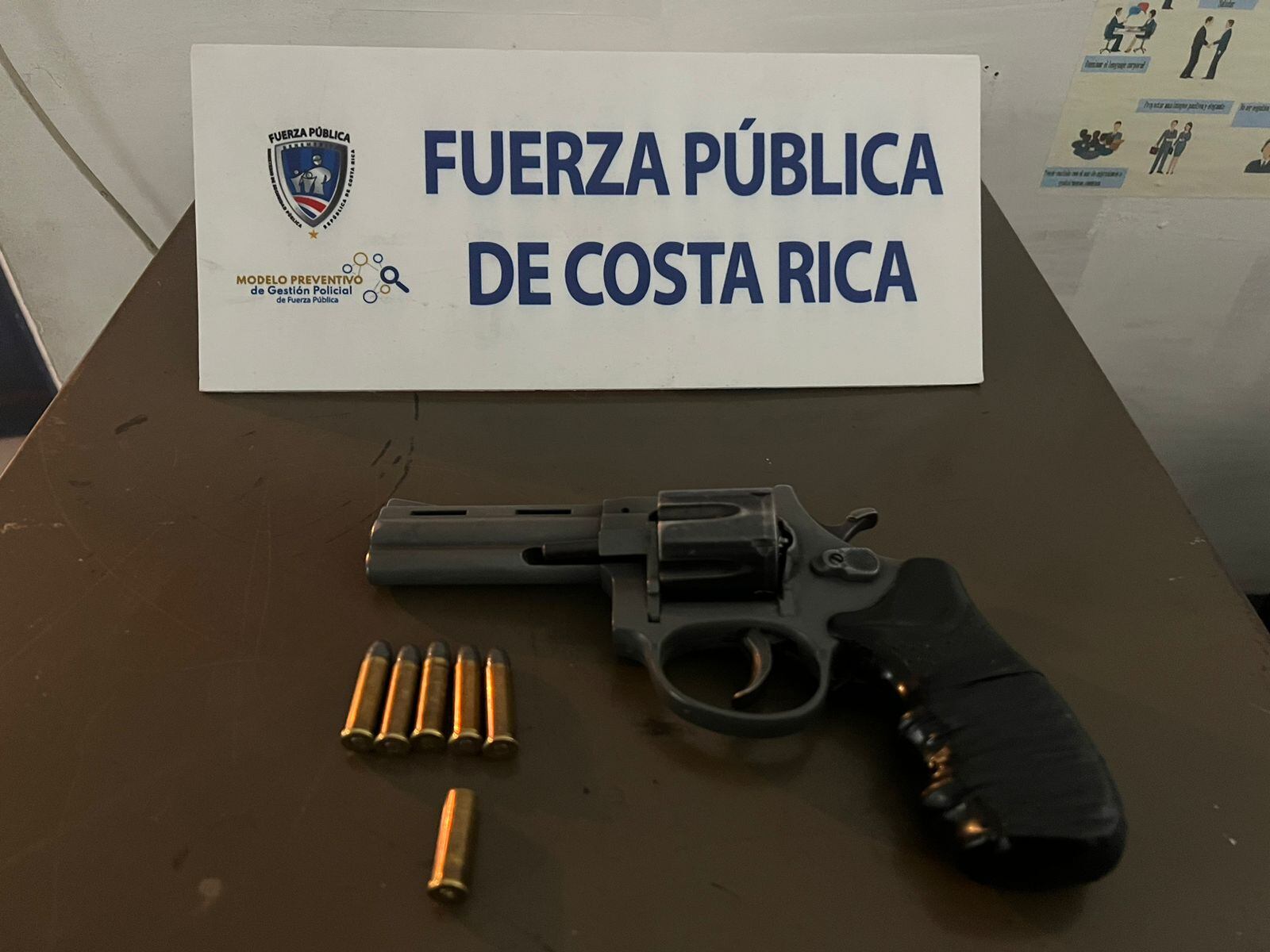 Detenido en Desamparados por herir a camionero. Foto cortesía.