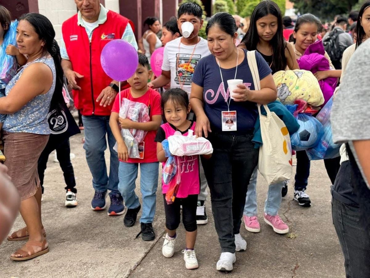 Miles de niños vivieron esa mágica navidad que tanto se merecen. Foto: Cortesía Obras del Espíritu Santo.