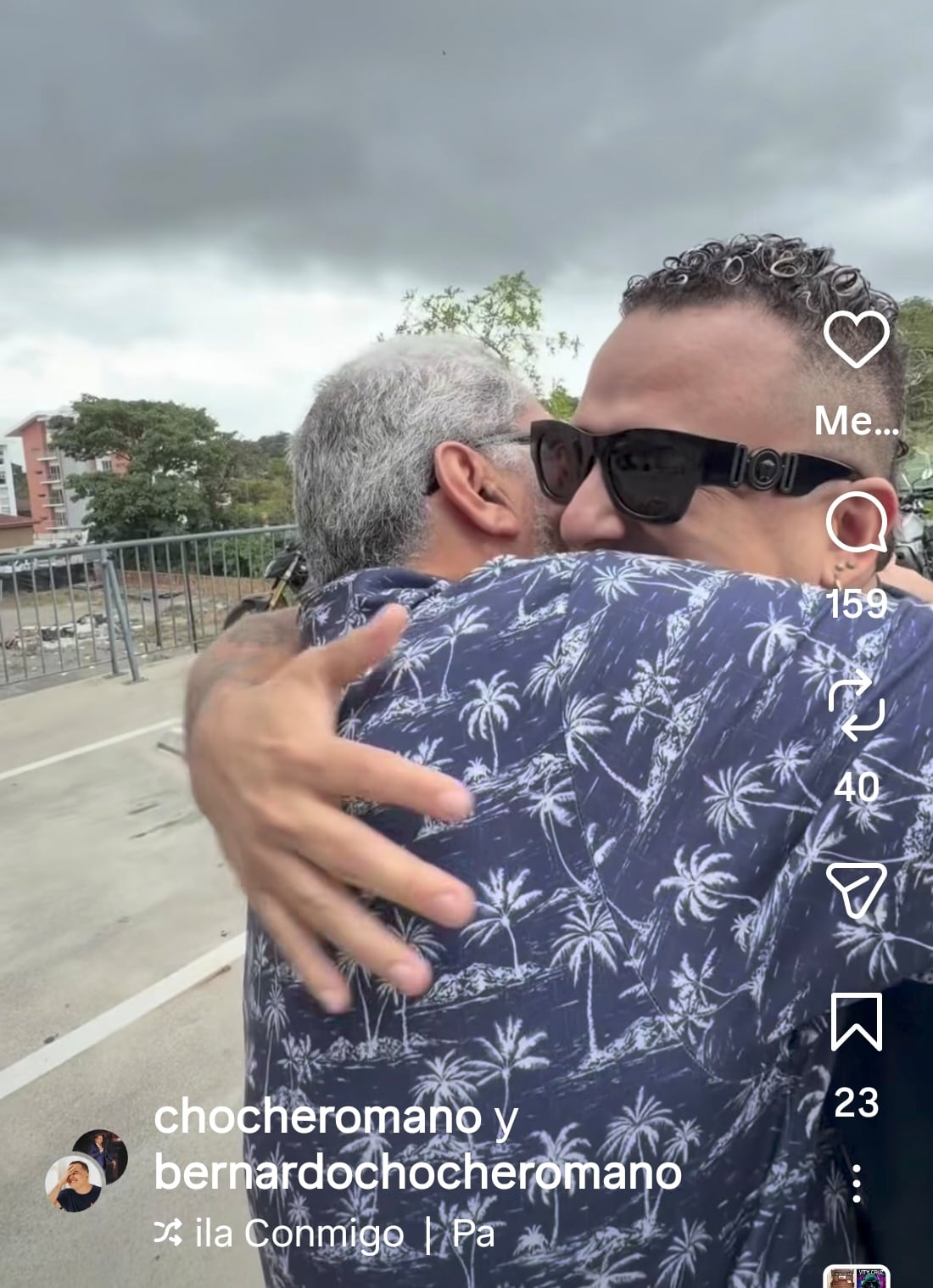 Choché Romano y su papá Bernardo Romano.